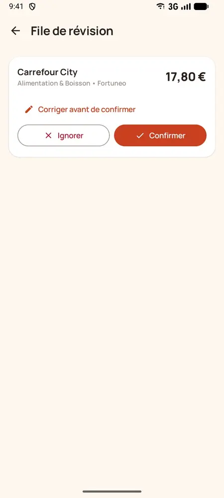 Transaction à confirmer