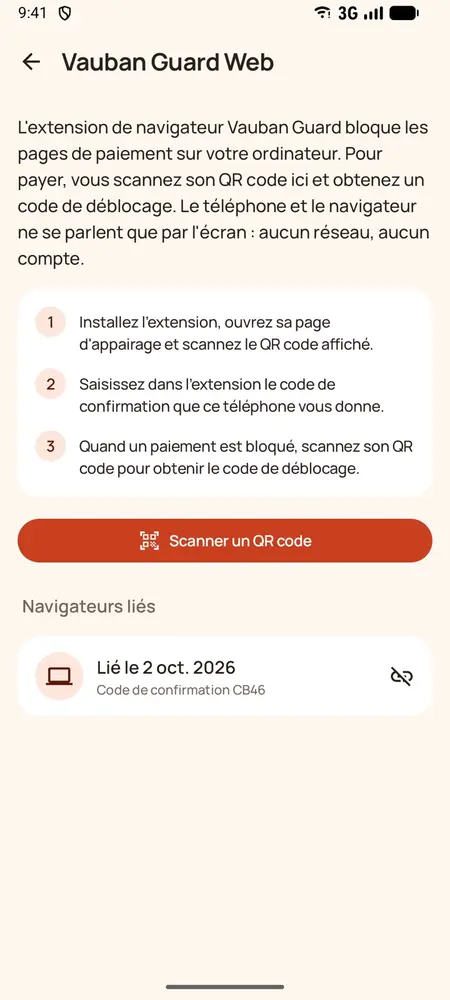 Vauban Guard Web : navigateurs liés
